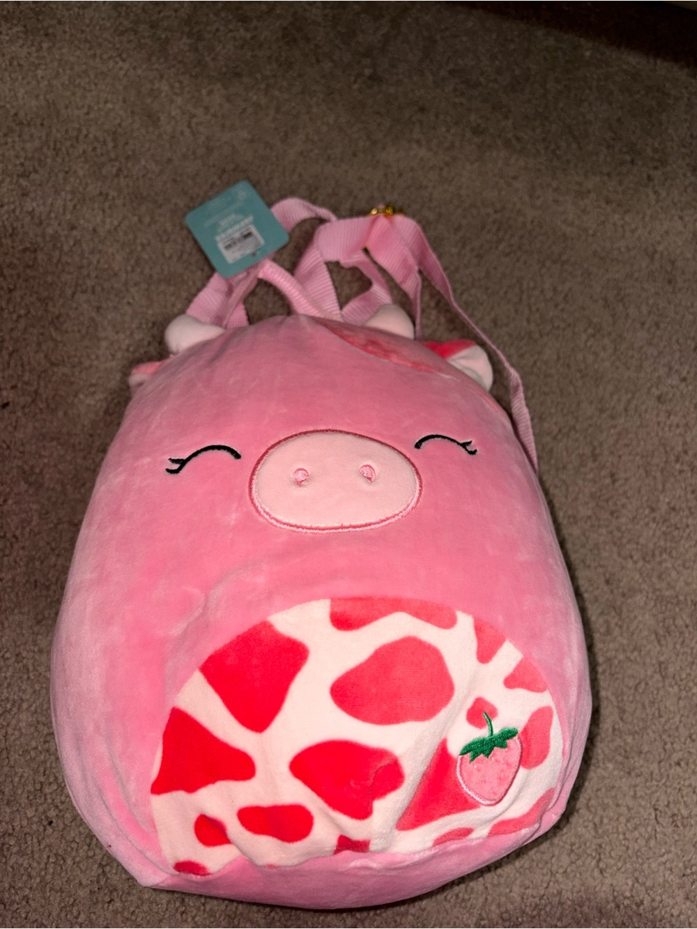 BNWT Squishmallow cow backpack #squishmallow #y2k #2000s #juicycouture 🩷